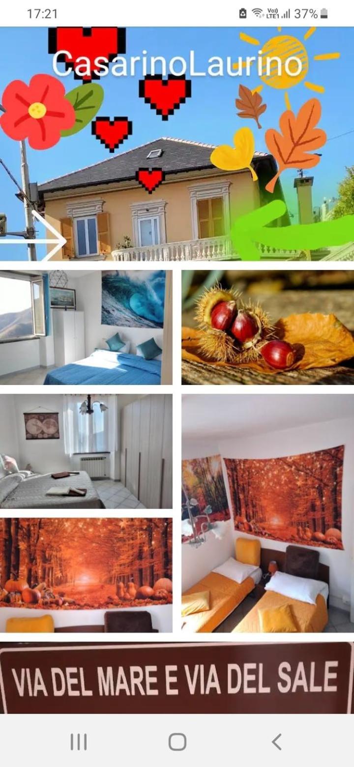Casarinolaurino Valle Del Golfo Healthy Air Above The Sea Uscio Exterior photo